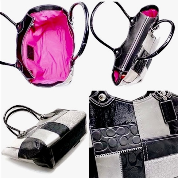 💥EUC💥♦️RARE♦️AUTHENTIC COACH F14045 BLEECKER PATCHWORK - Picture 9 of 14